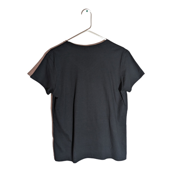 Colorful Dog - Black Women's V Neck - Size L - Picture 6 of 6